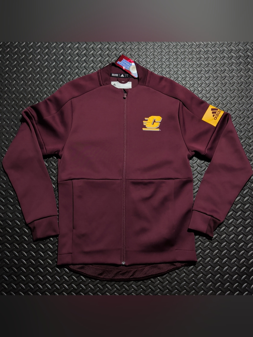 Central Michigan Chippewas Adidas Men's Bomber Zip Up Jacket size Small